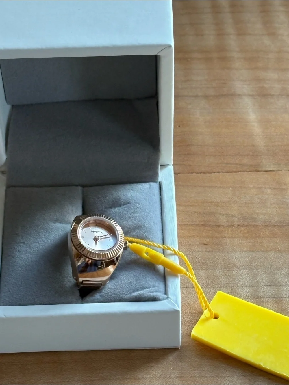 Invicta Rose Gold Women's Stainless Steel Stretch Ring Watch NIB